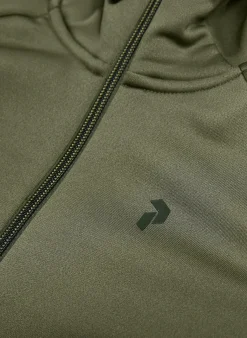 Jr Rider Essentials Midlayer Zip Hood Fleecejacke