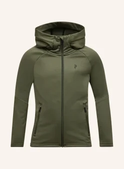 Jr Rider Essentials Midlayer Zip Hood Fleecejacke