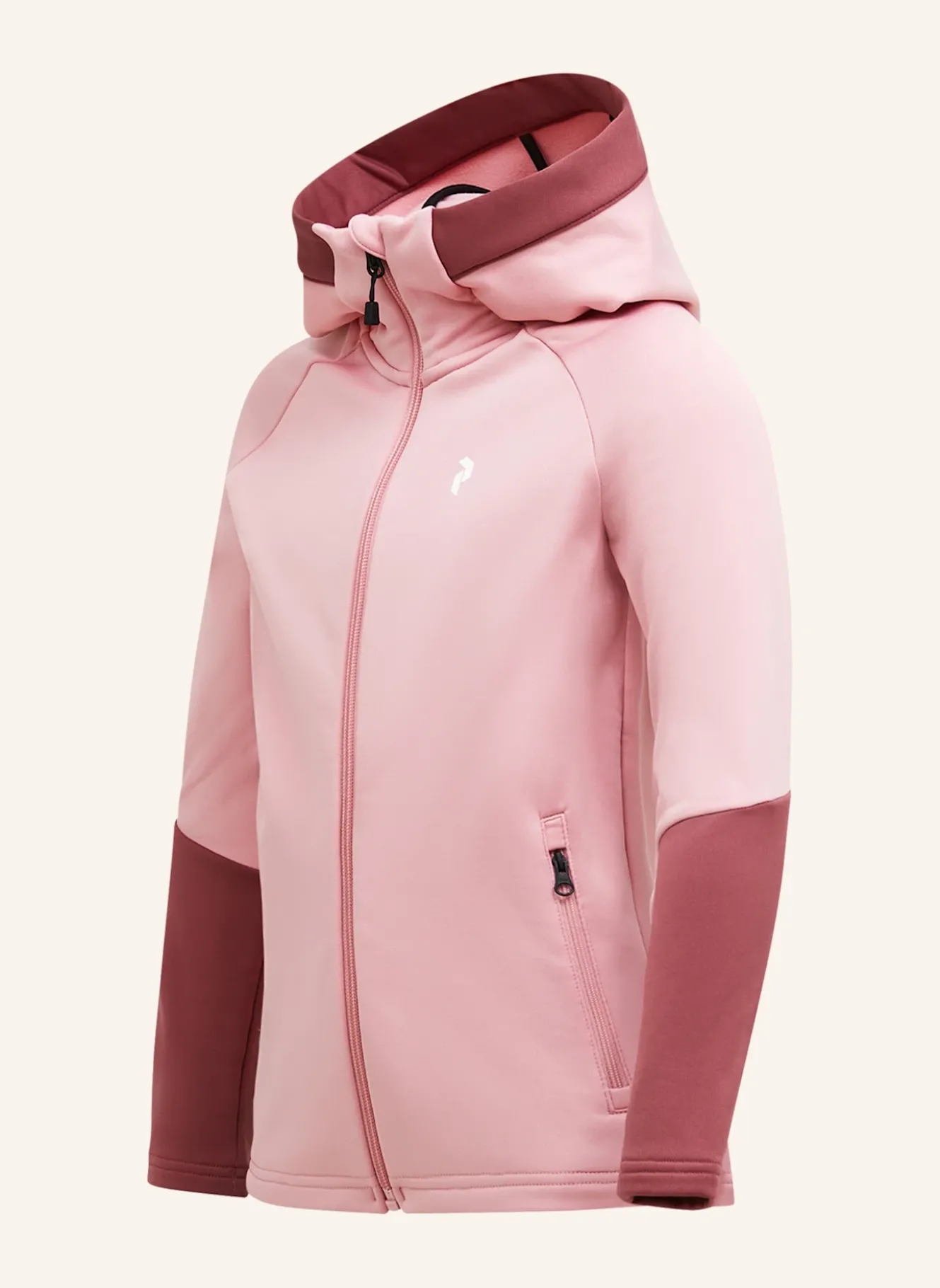Jr Rider Essentials Midlayer Zip Hood Fleecejacke