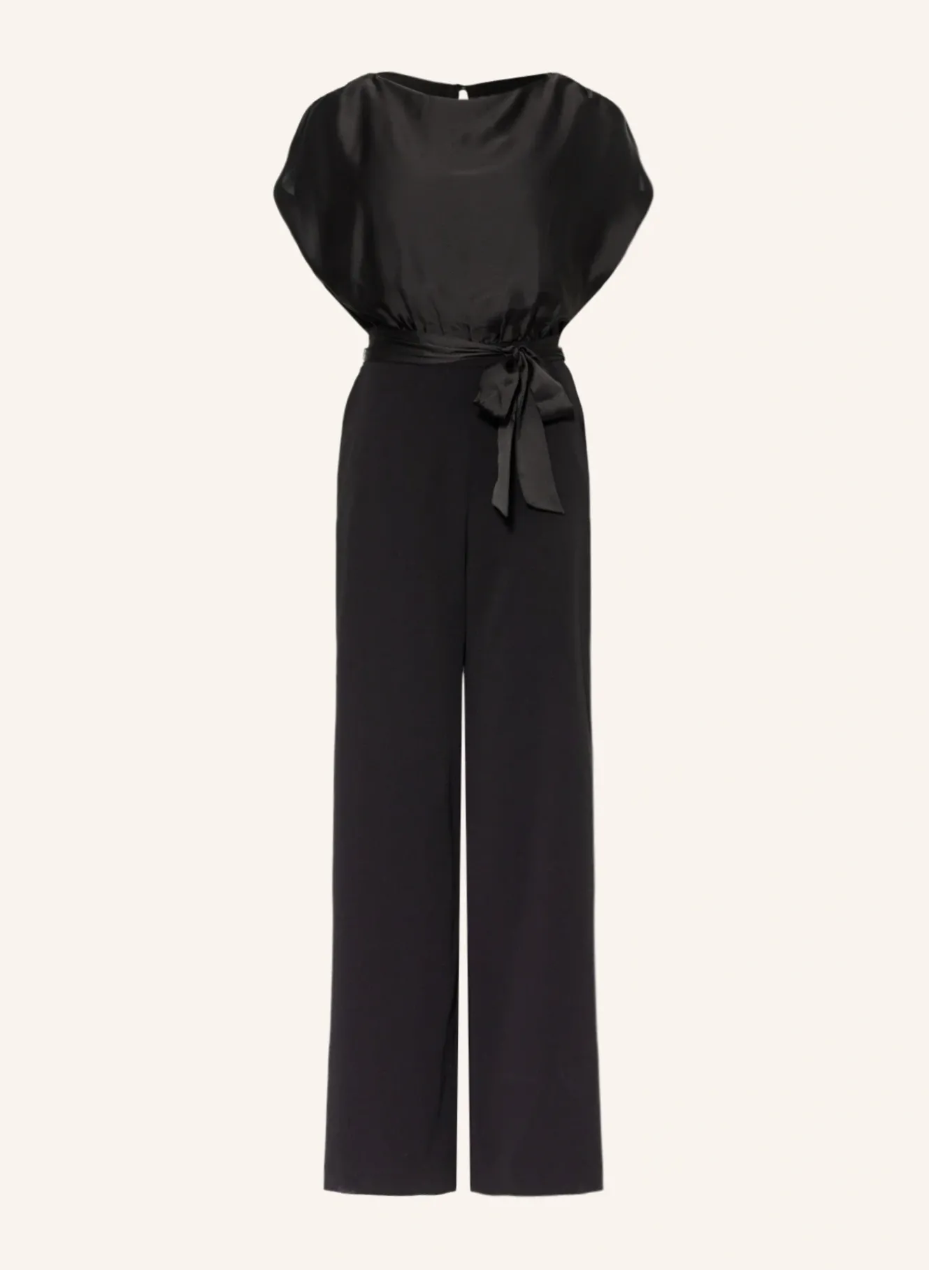Jumpsuit im Materialmix
