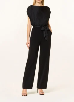 Jumpsuit im Materialmix