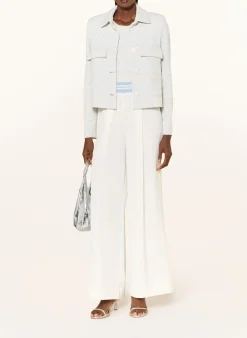 Jumpsuit im Materialmix