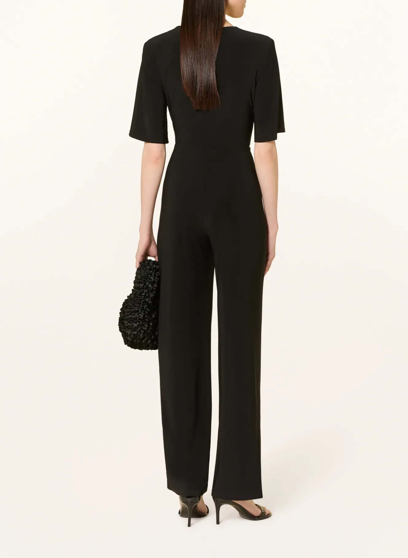Jumpsuit in Wickeloptik