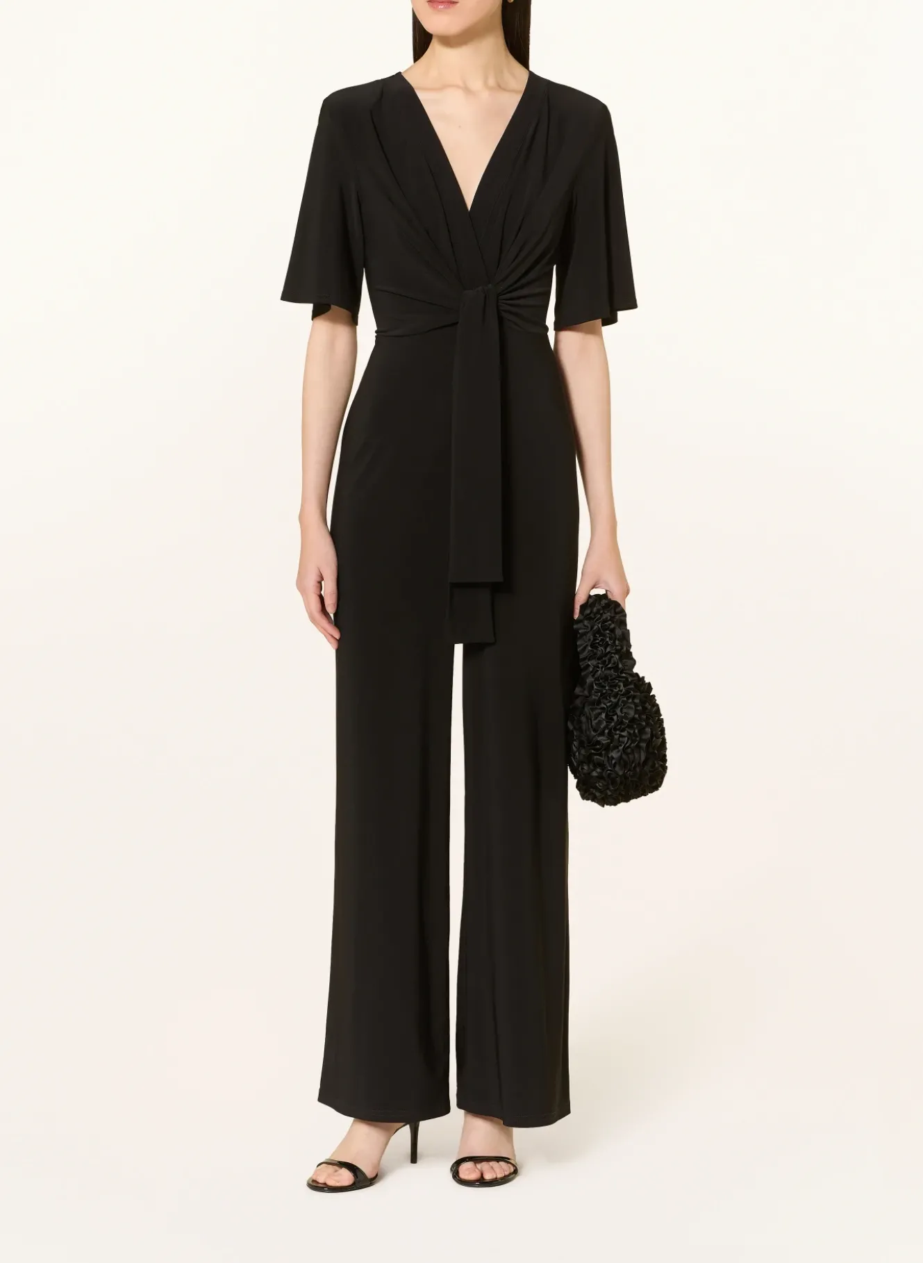 Jumpsuit in Wickeloptik