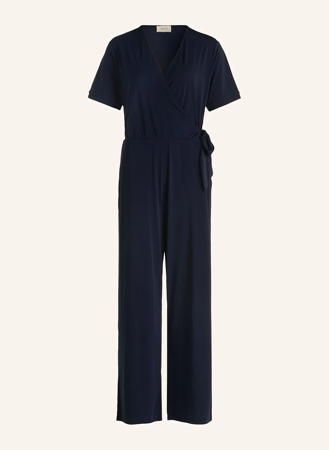 Jumpsuit in Wickeloptik