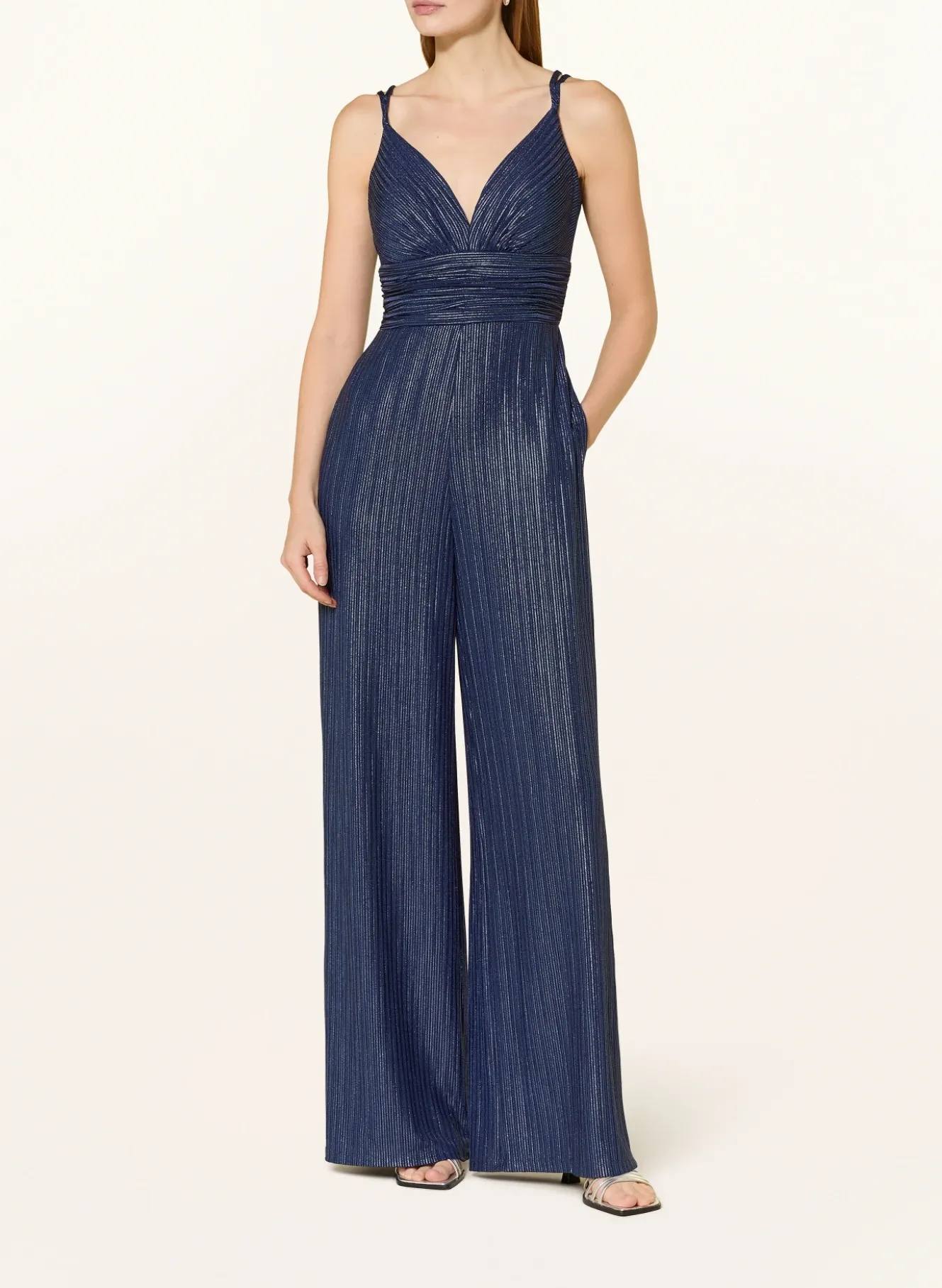 Jumpsuit mit Glitzergarn