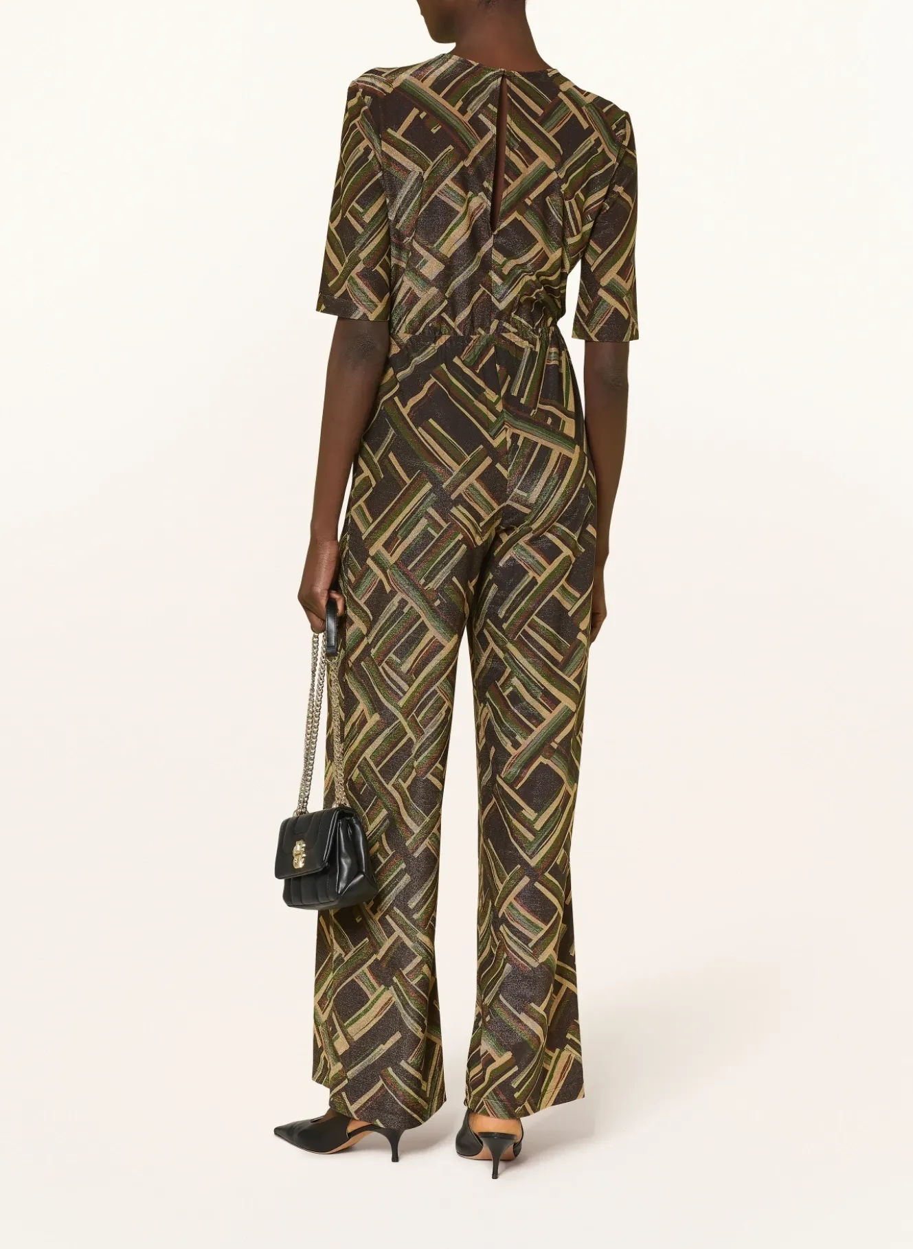 Jumpsuit mit Glitzergarn
