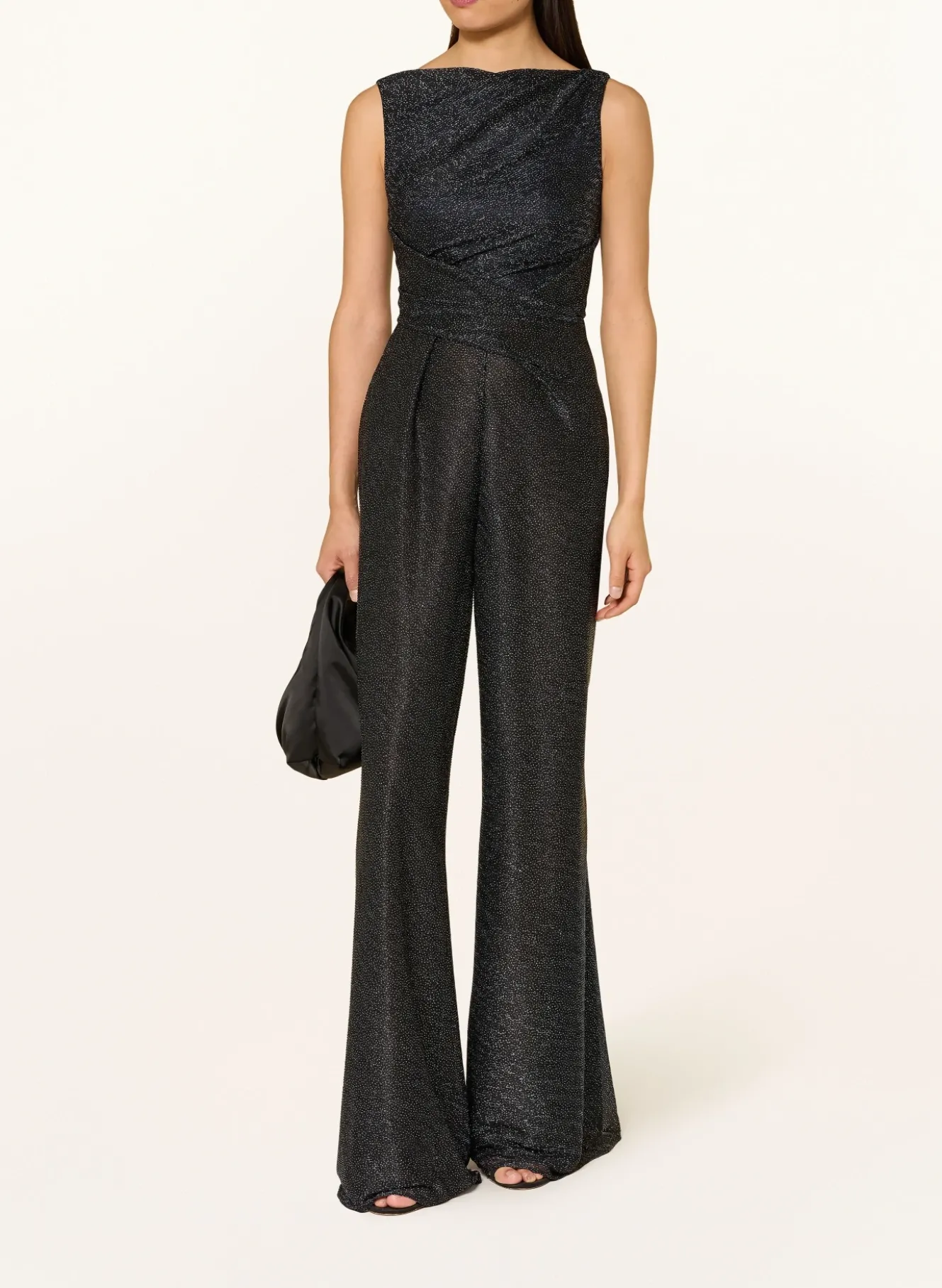 Jumpsuit mit Glitzergarn