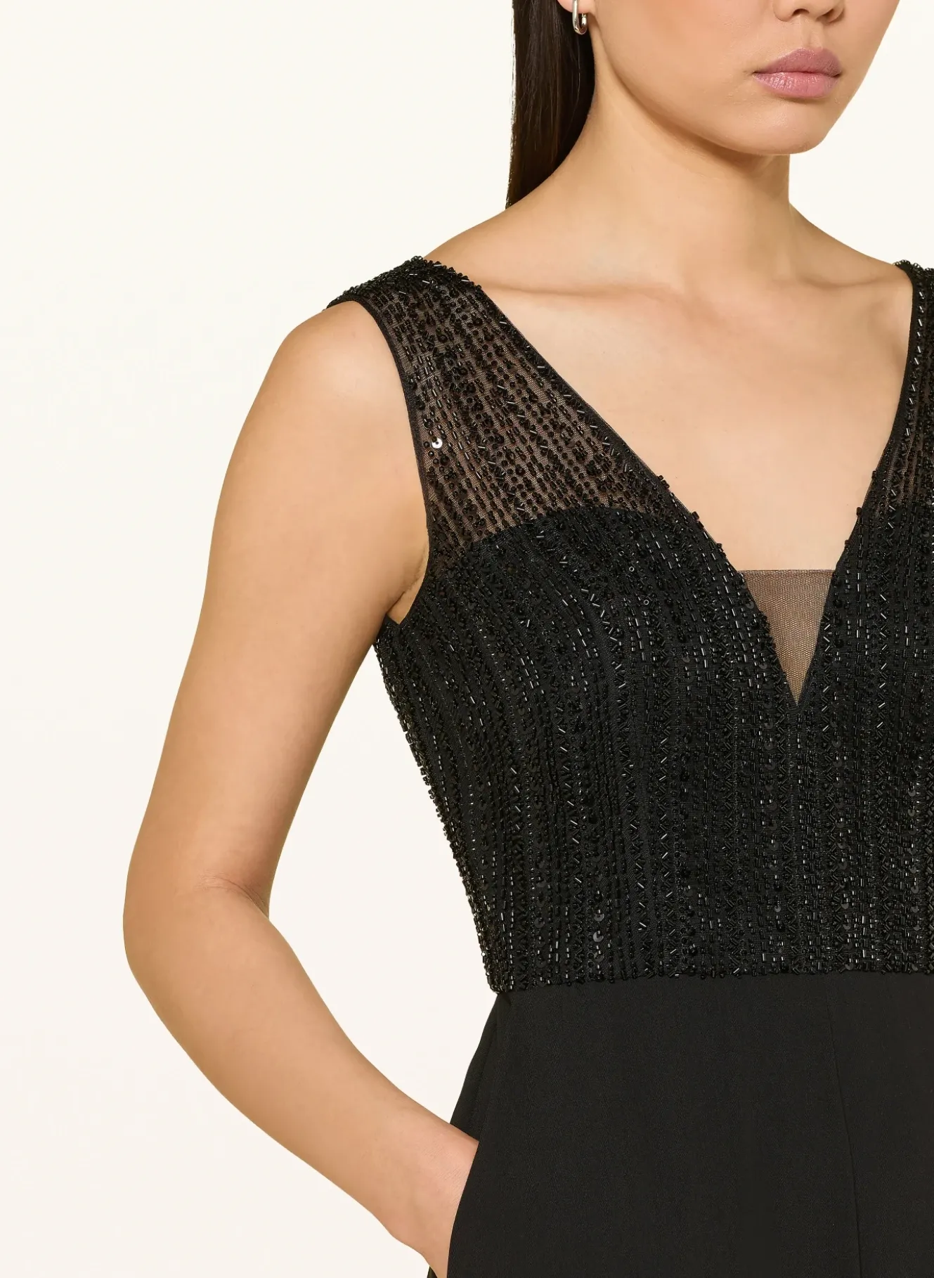 Jumpsuit mit Pailletten