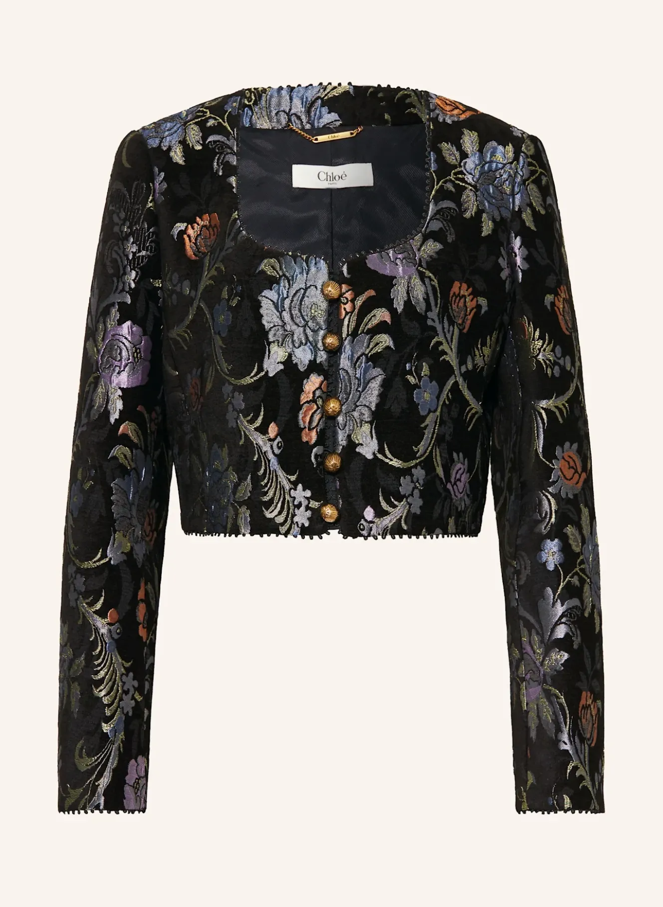 Kastenjacke aus Jacquard