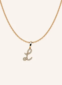 Kette TINY DIAMOND LETTER L