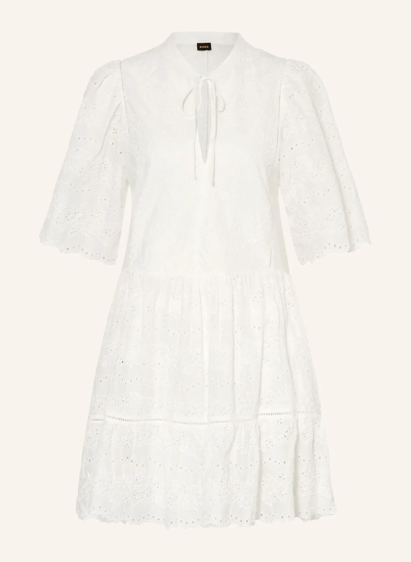 Kleid DENVITA aus Lochspitze mit 3/4-Arm