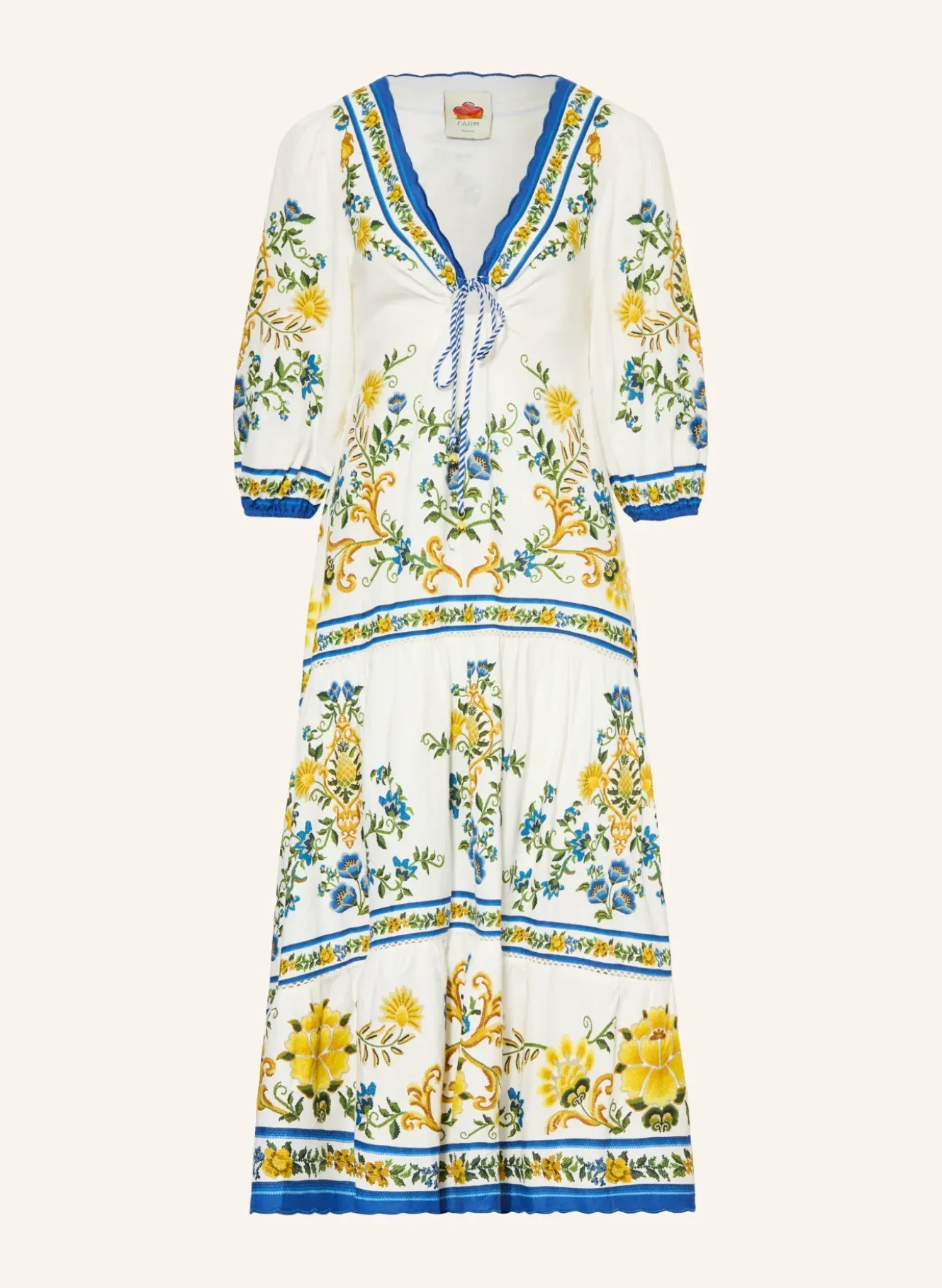 Kleid EMILY mit Leinen und 3/4-Arm