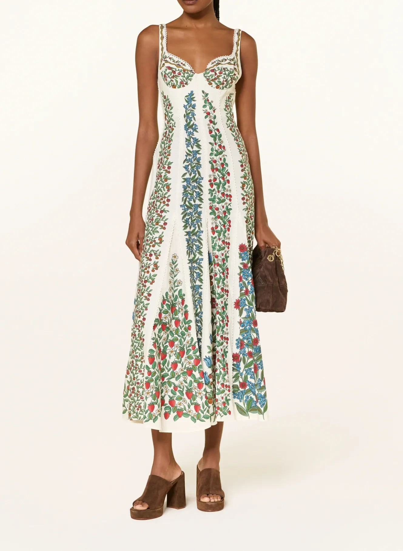 Kleid FRUIT BEAUTY mit Leinen und Spitze