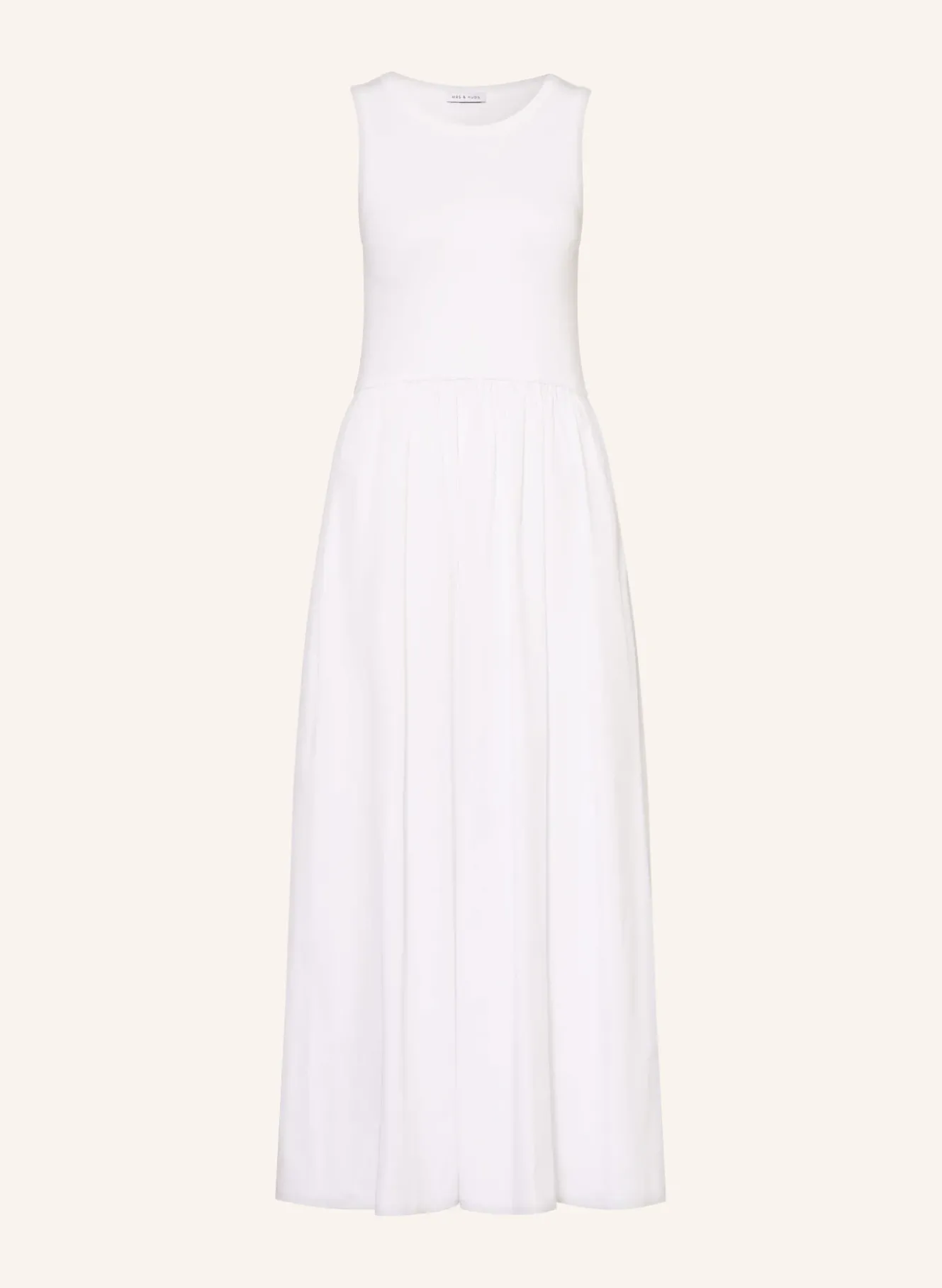 Kleid im Materialmix