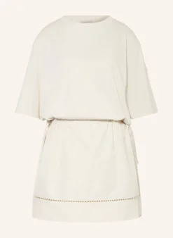 Kleid im Materialmix