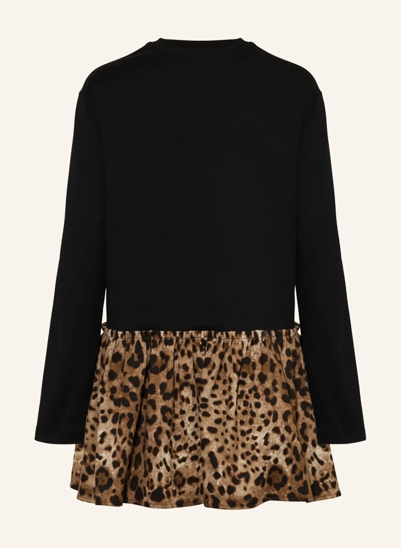Kleid im Materialmix