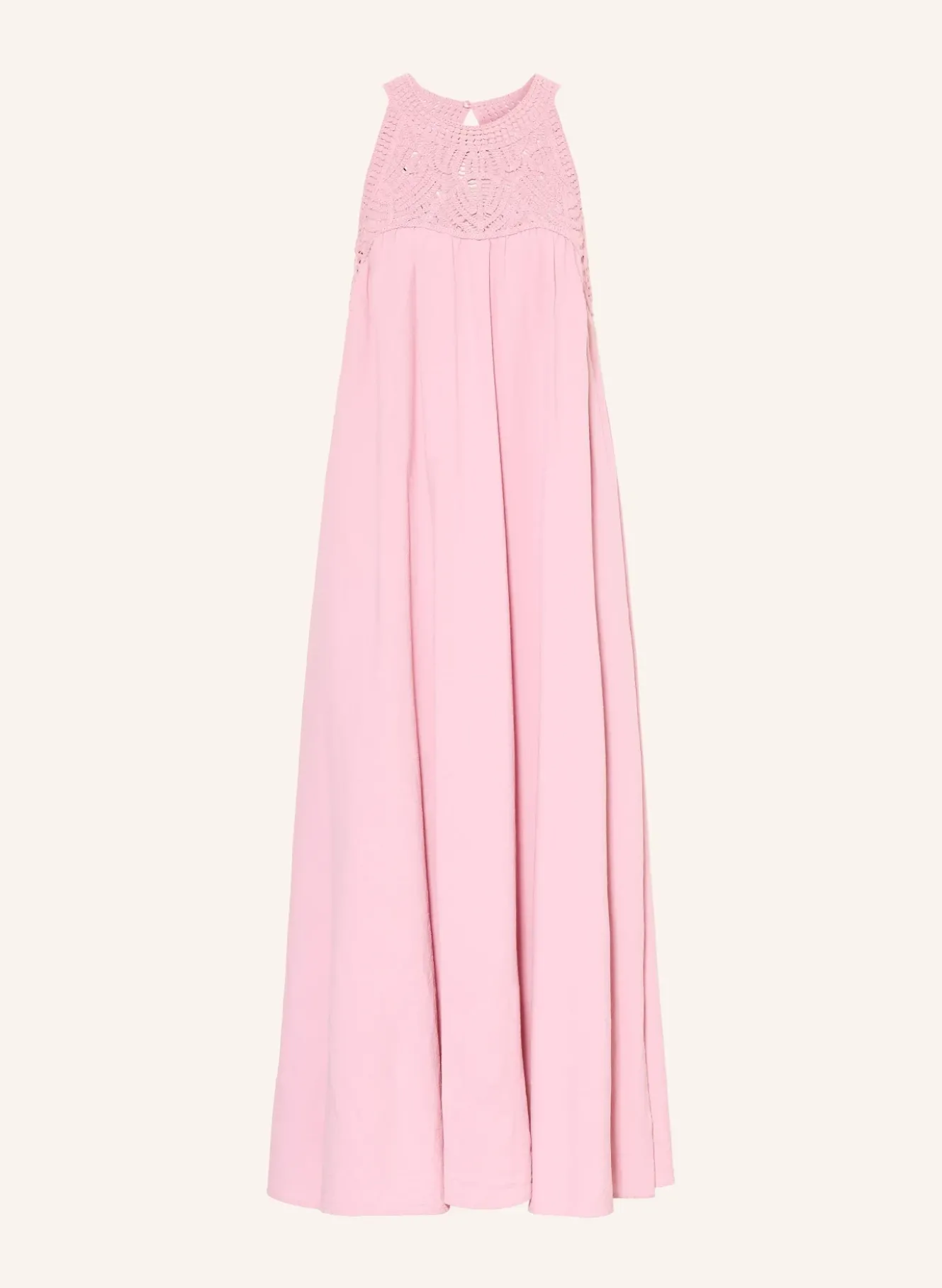 Kleid im Materialmix