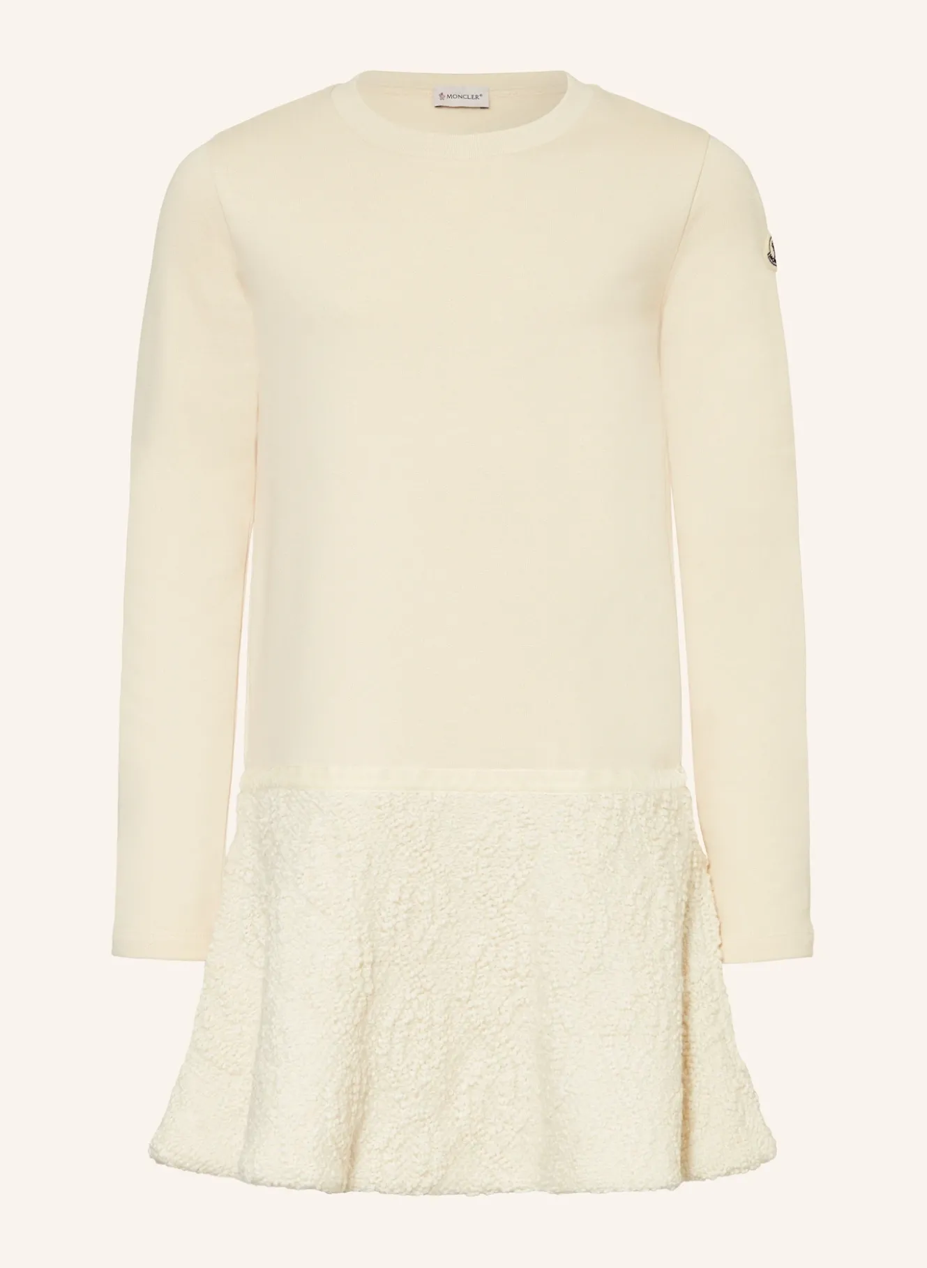 Kleid im Materialmix