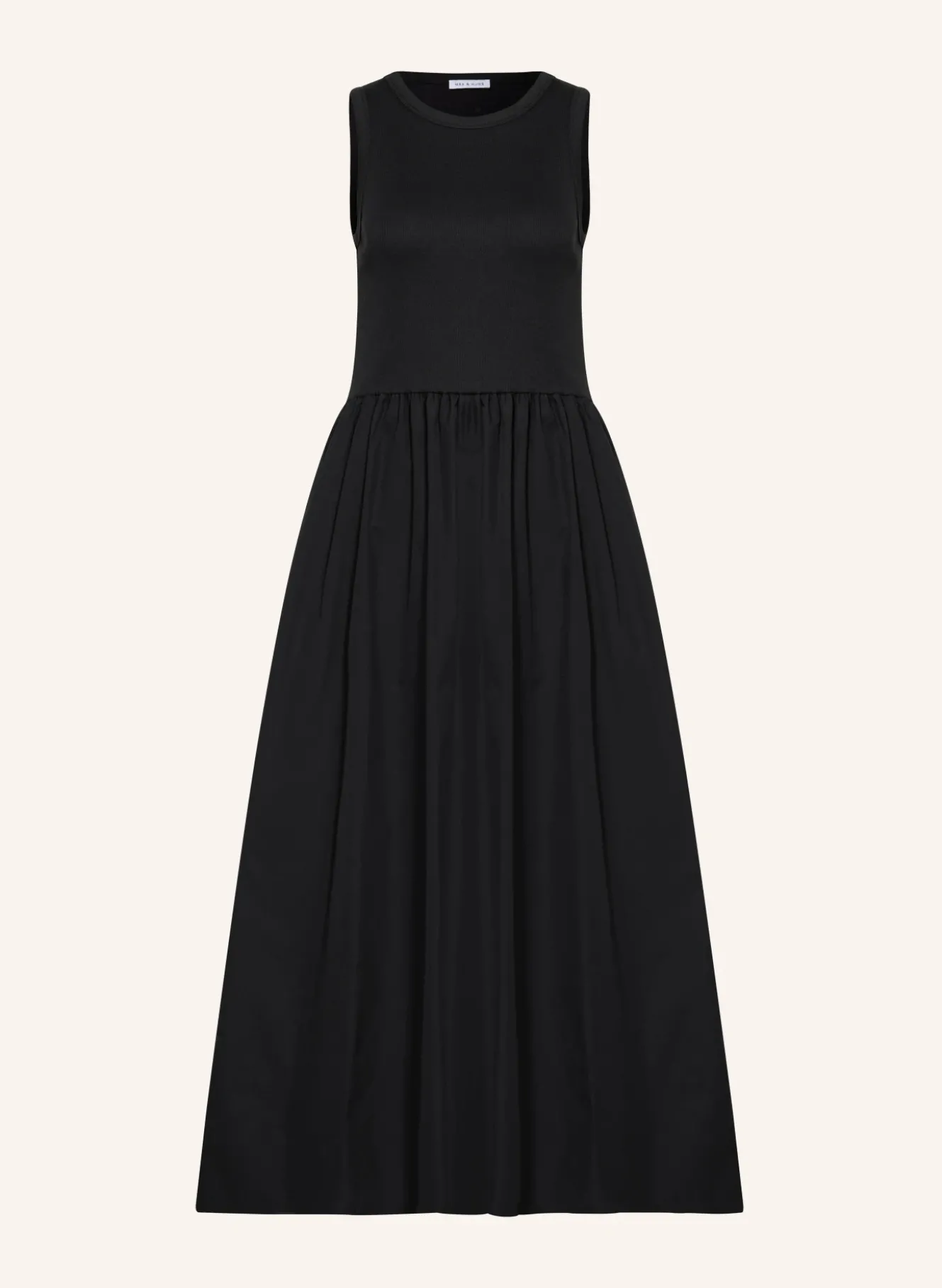 Kleid im Materialmix