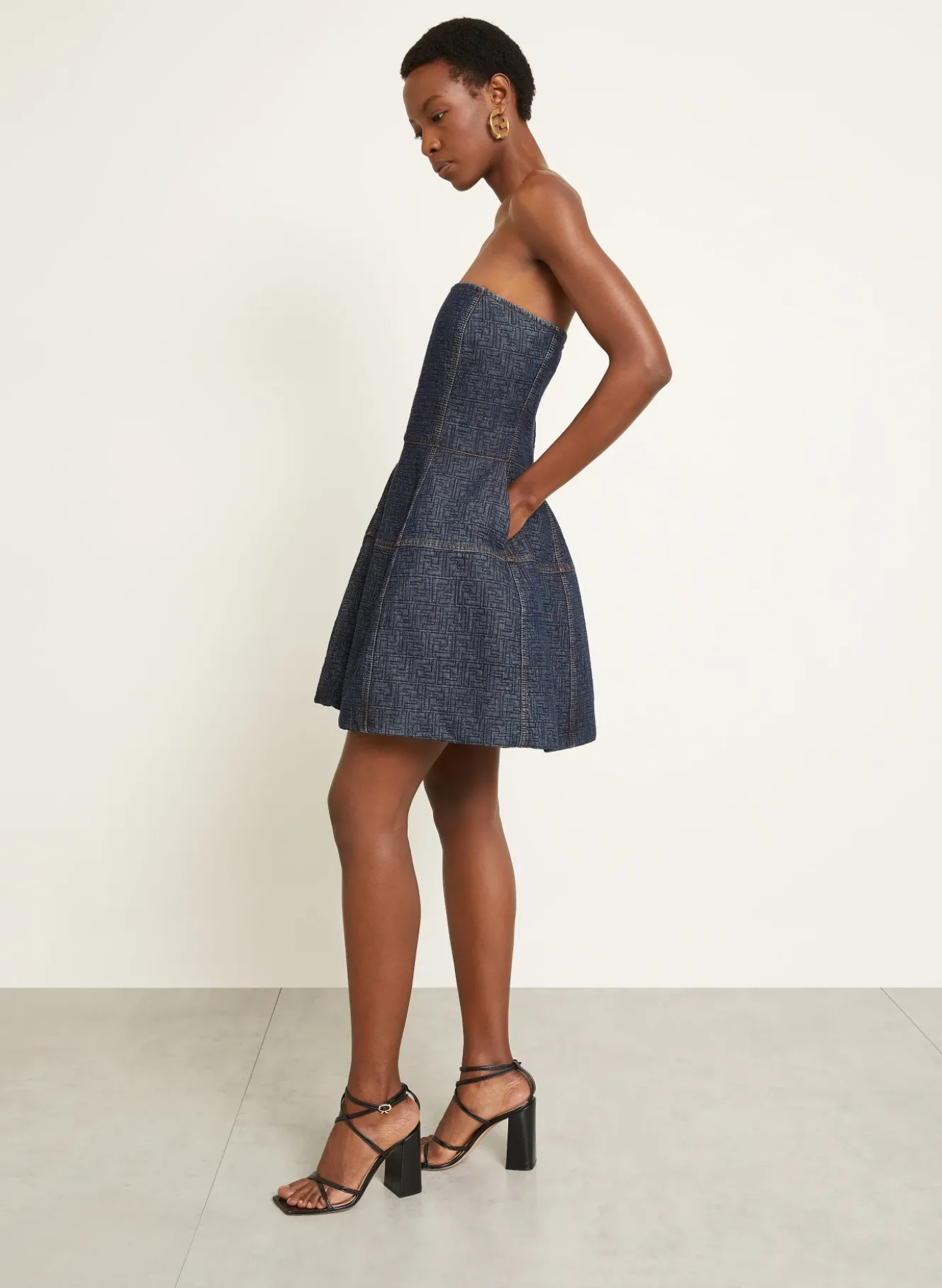 Kleid in Jeansoptik