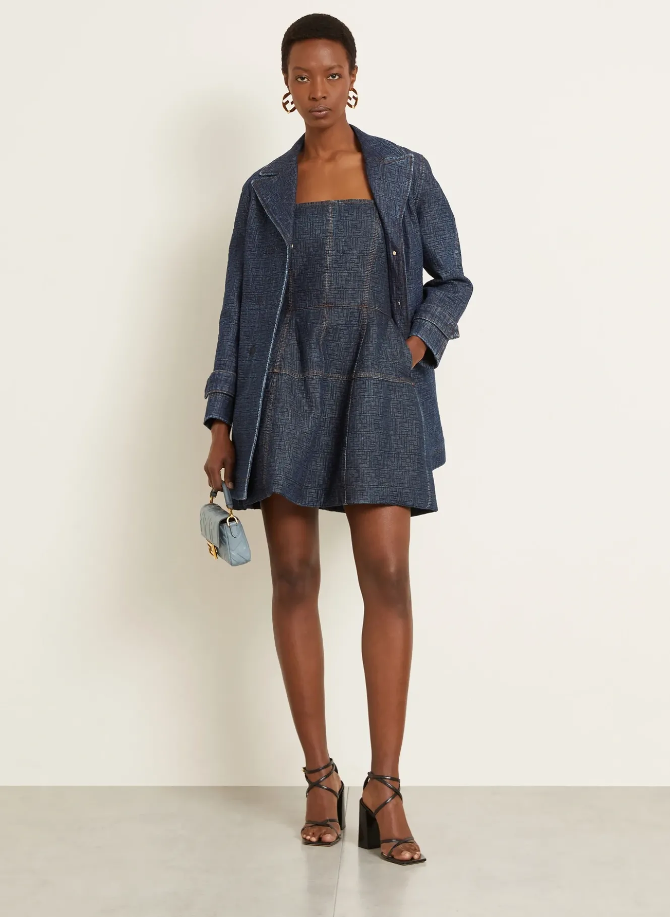 Kleid in Jeansoptik