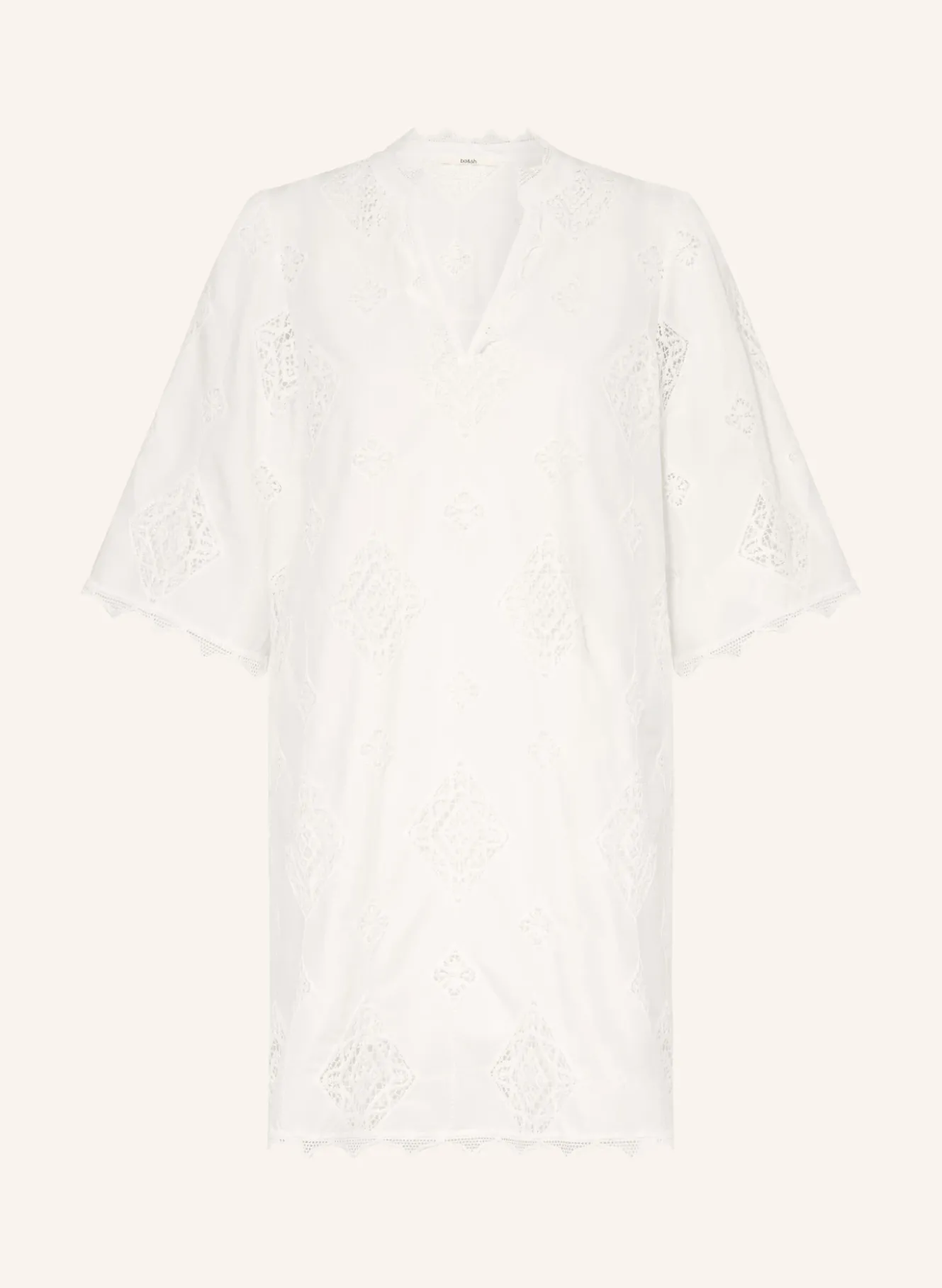 Kleid MALO mit Lochspitze und 3/4-Arm