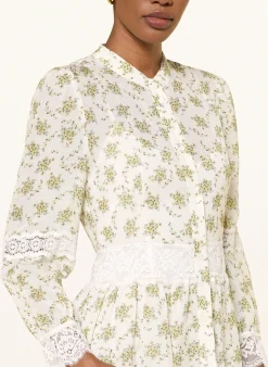 Kleid mit Leinen und 3/4-Arm