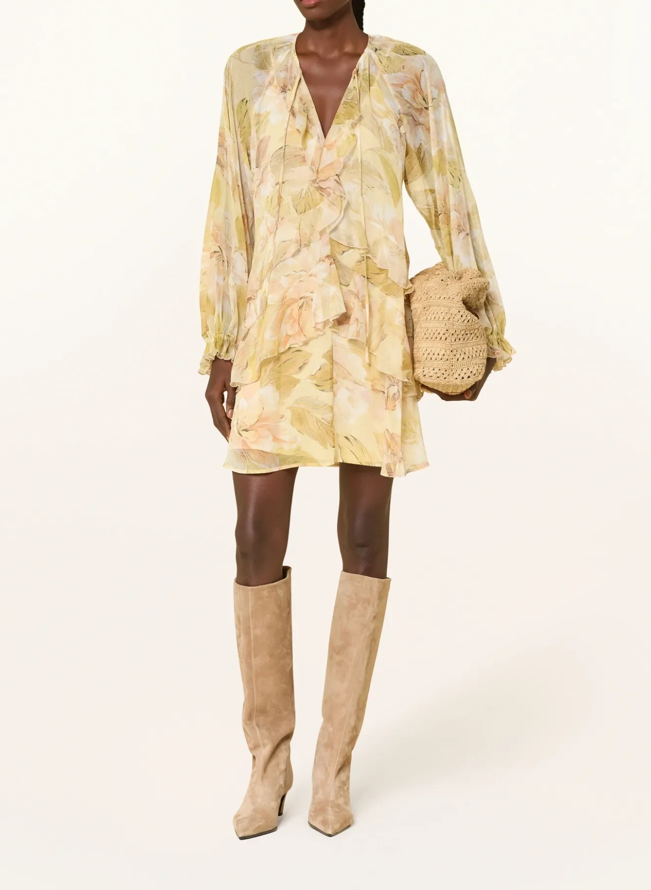 Kleid mit Volants
