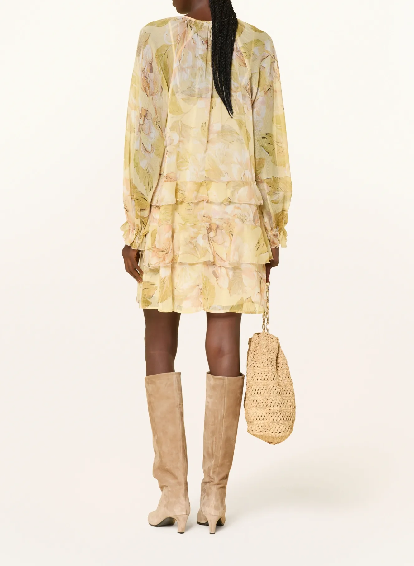 Kleid mit Volants