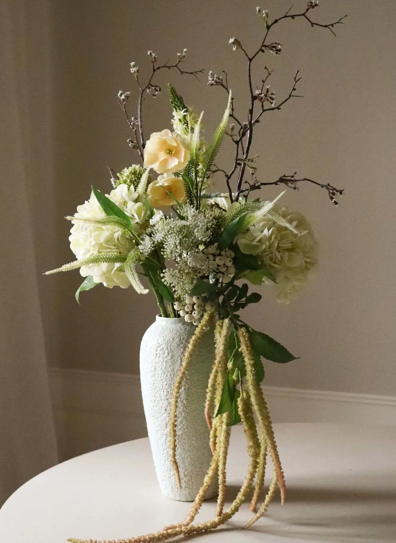 Künstlicher Blumenstrauß IVORY CASCADE