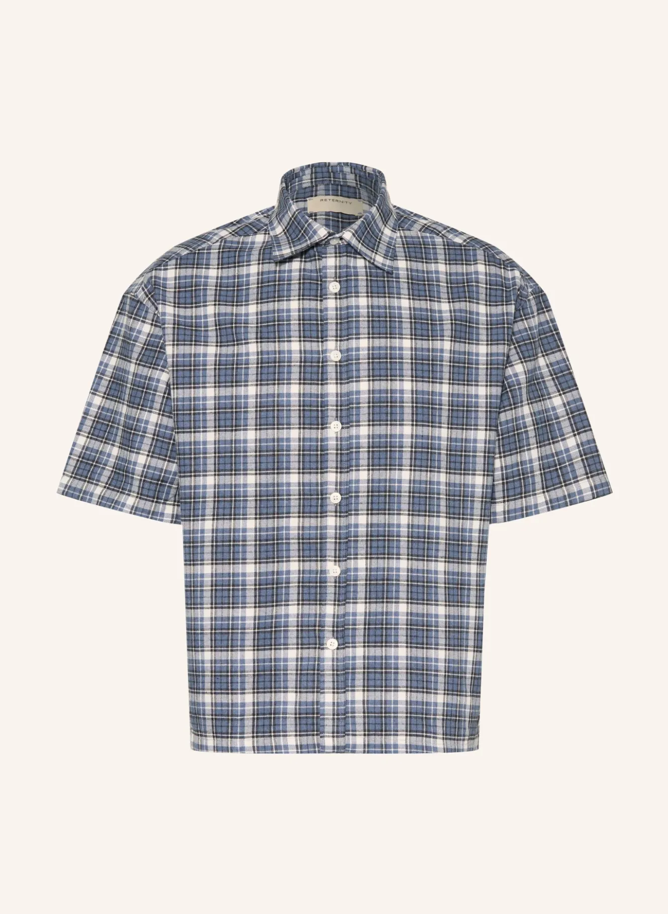 Kurzarm-Hemd Comfort Fit aus Flanell