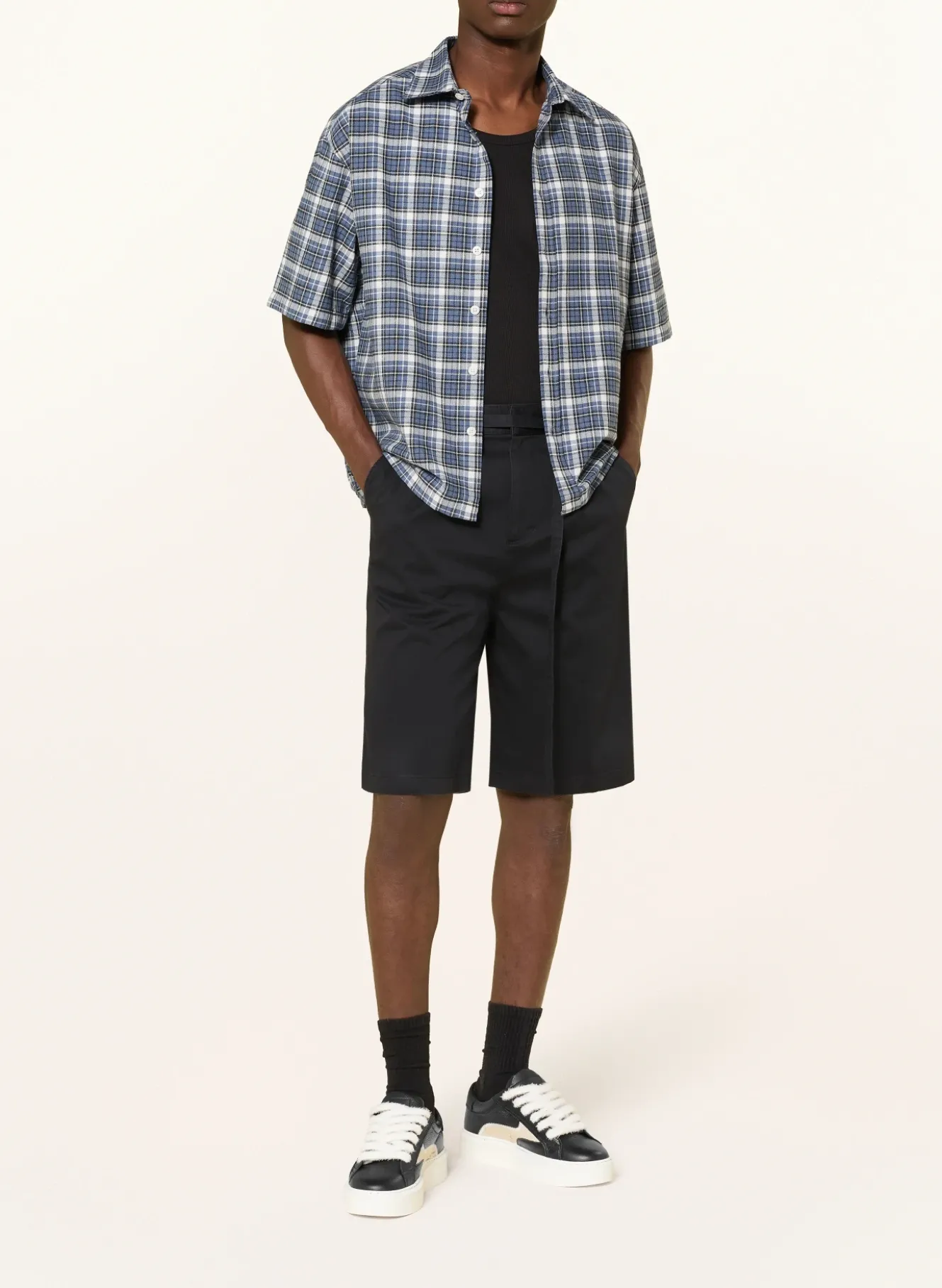 Kurzarm-Hemd Comfort Fit aus Flanell