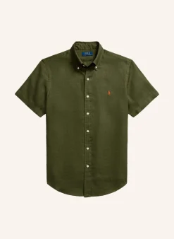 Kurzarm-Hemd Custom Fit aus Leinen