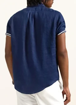 Kurzarm-Hemd Custom Fit aus Leinen