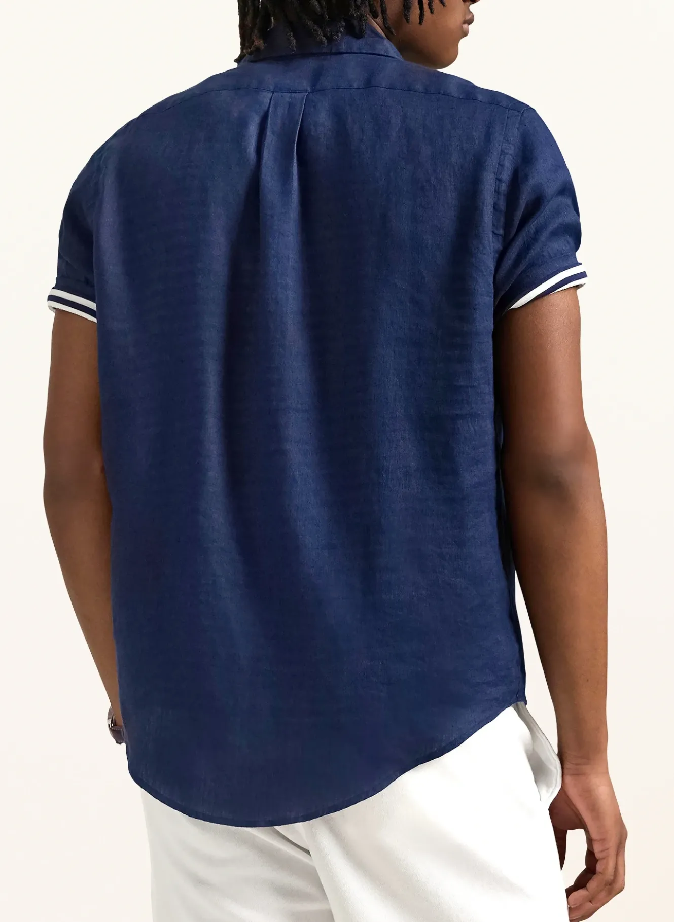 Kurzarm-Hemd Custom Fit aus Leinen