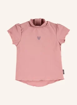 Kurzarm-Schwimmshirt Herz