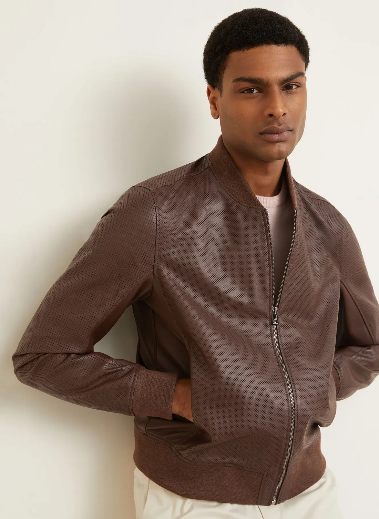 Lederblouson