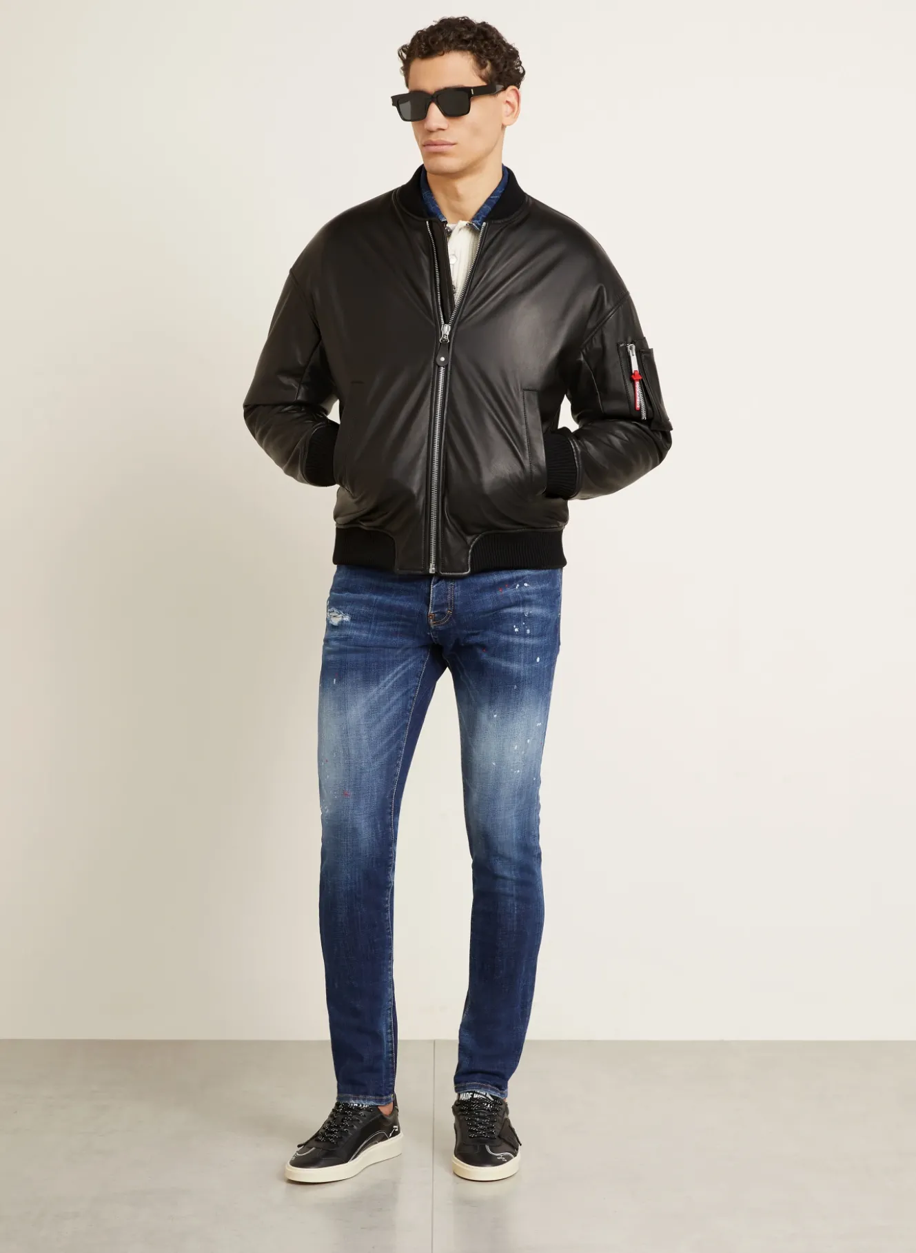 Lederjacke