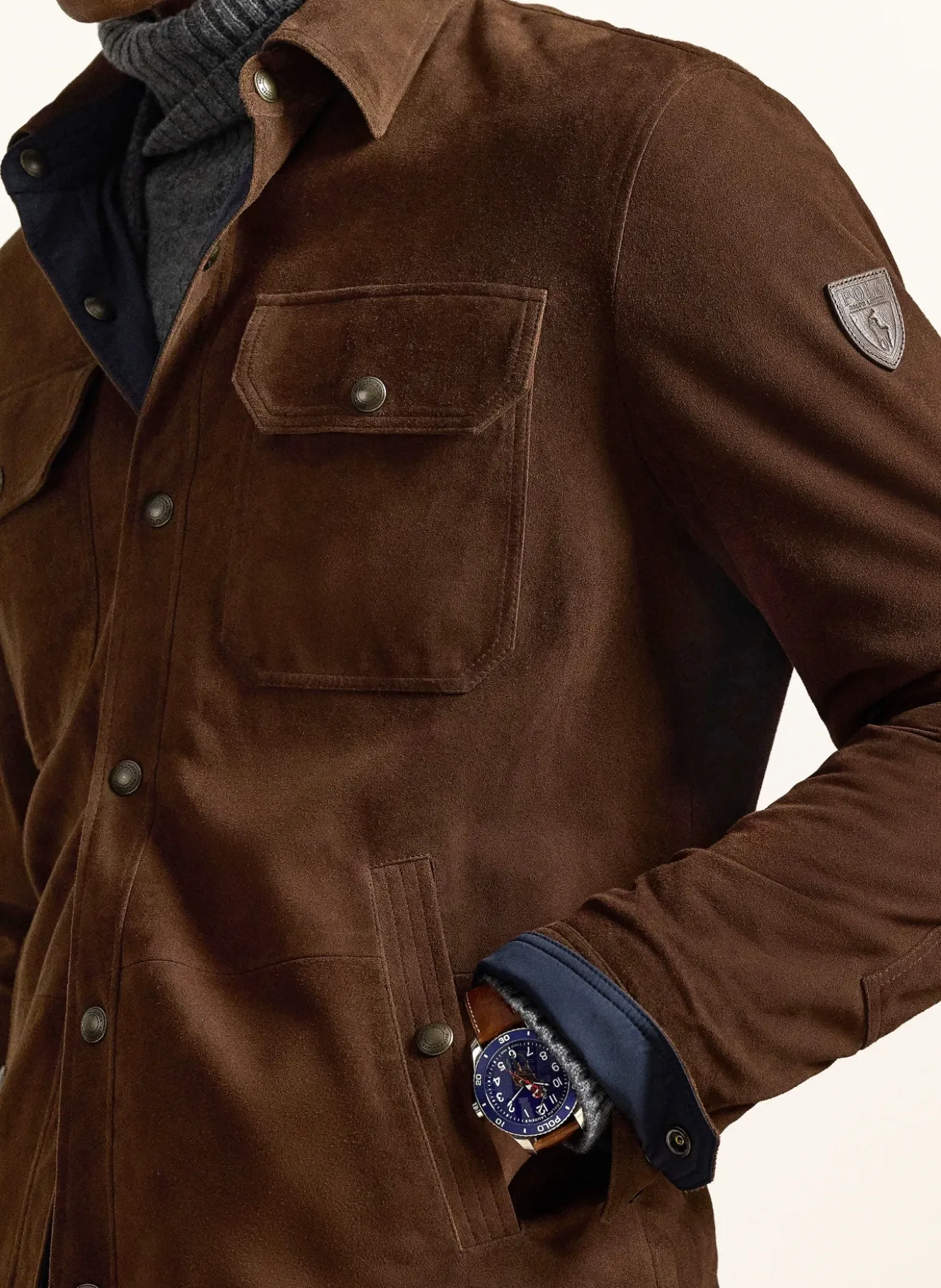 Leder-Overjacket zum Wenden