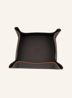 Lederschale schwarz