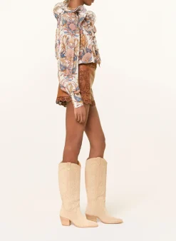 Ledershorts RICHILIEU mit Spitze