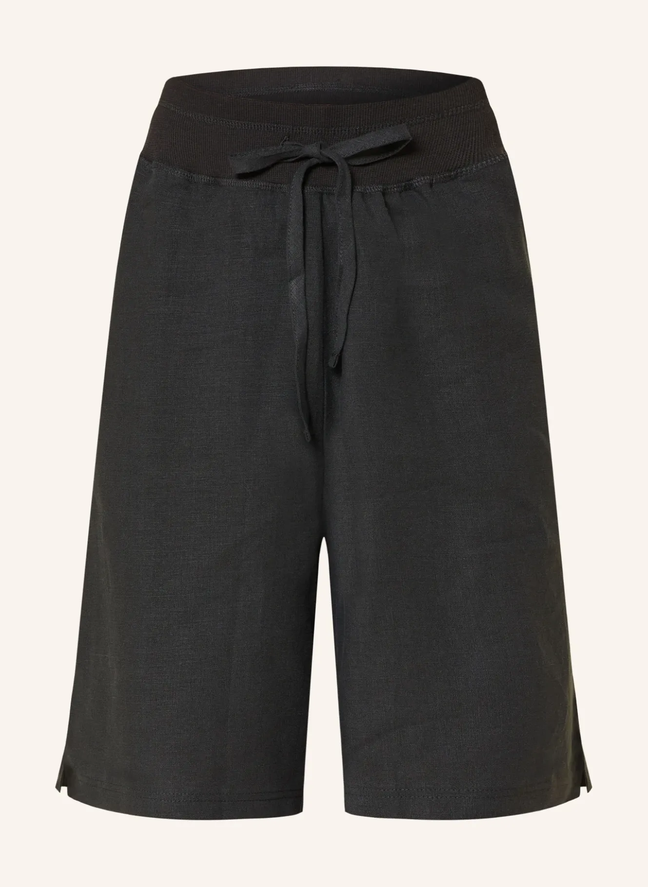 Leinen-Bermudas