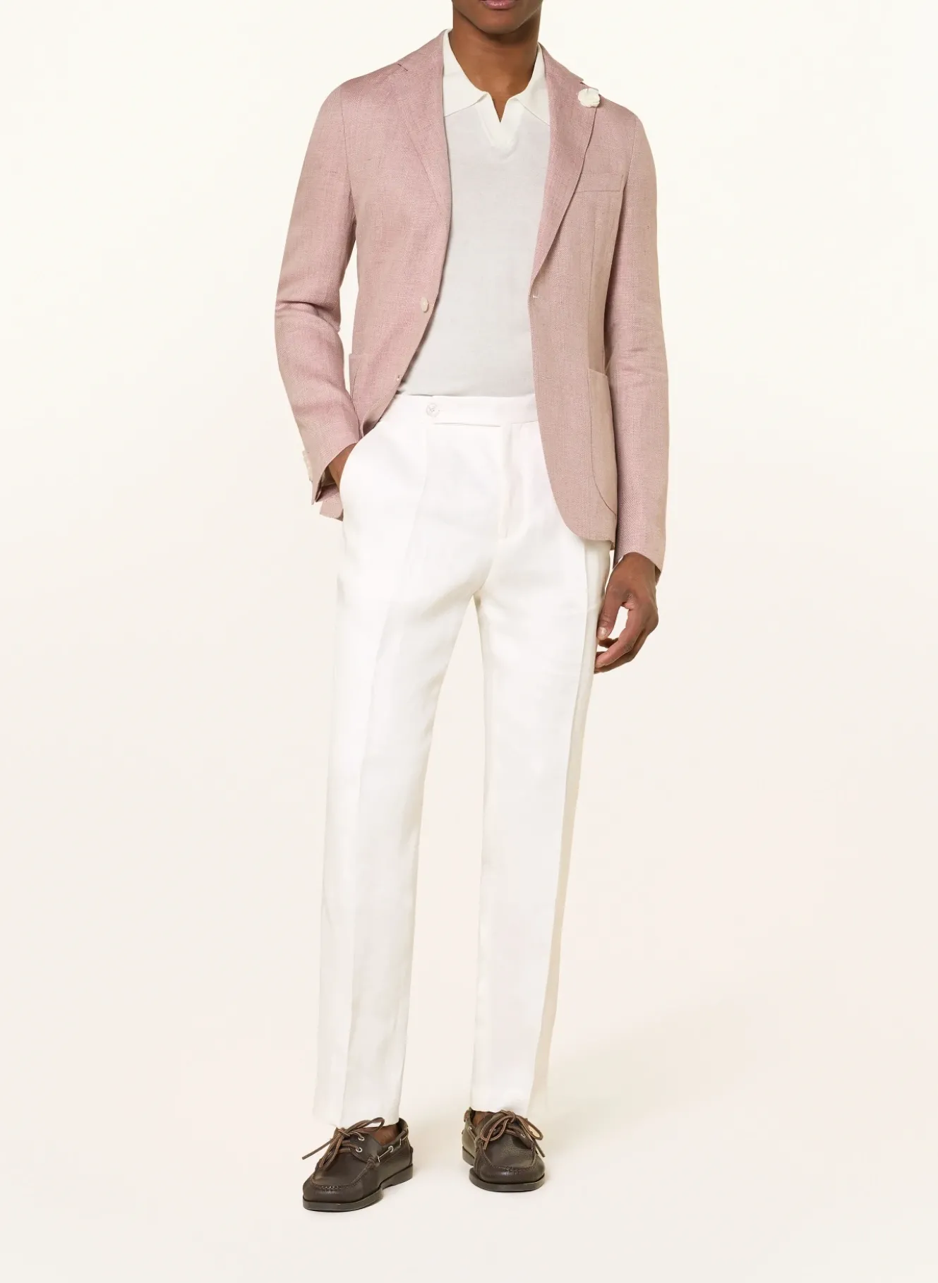 Leinen-Chino PERINO Tapered Fit