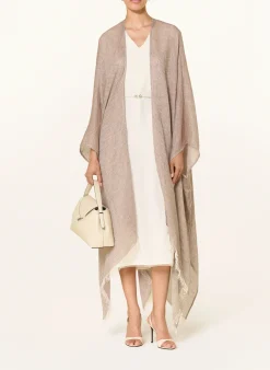 Leinenkaftan mit Glitzergarn