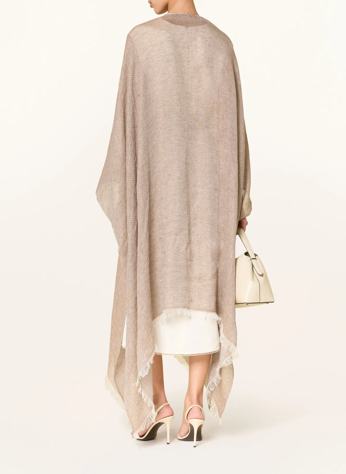 Leinenkaftan mit Glitzergarn