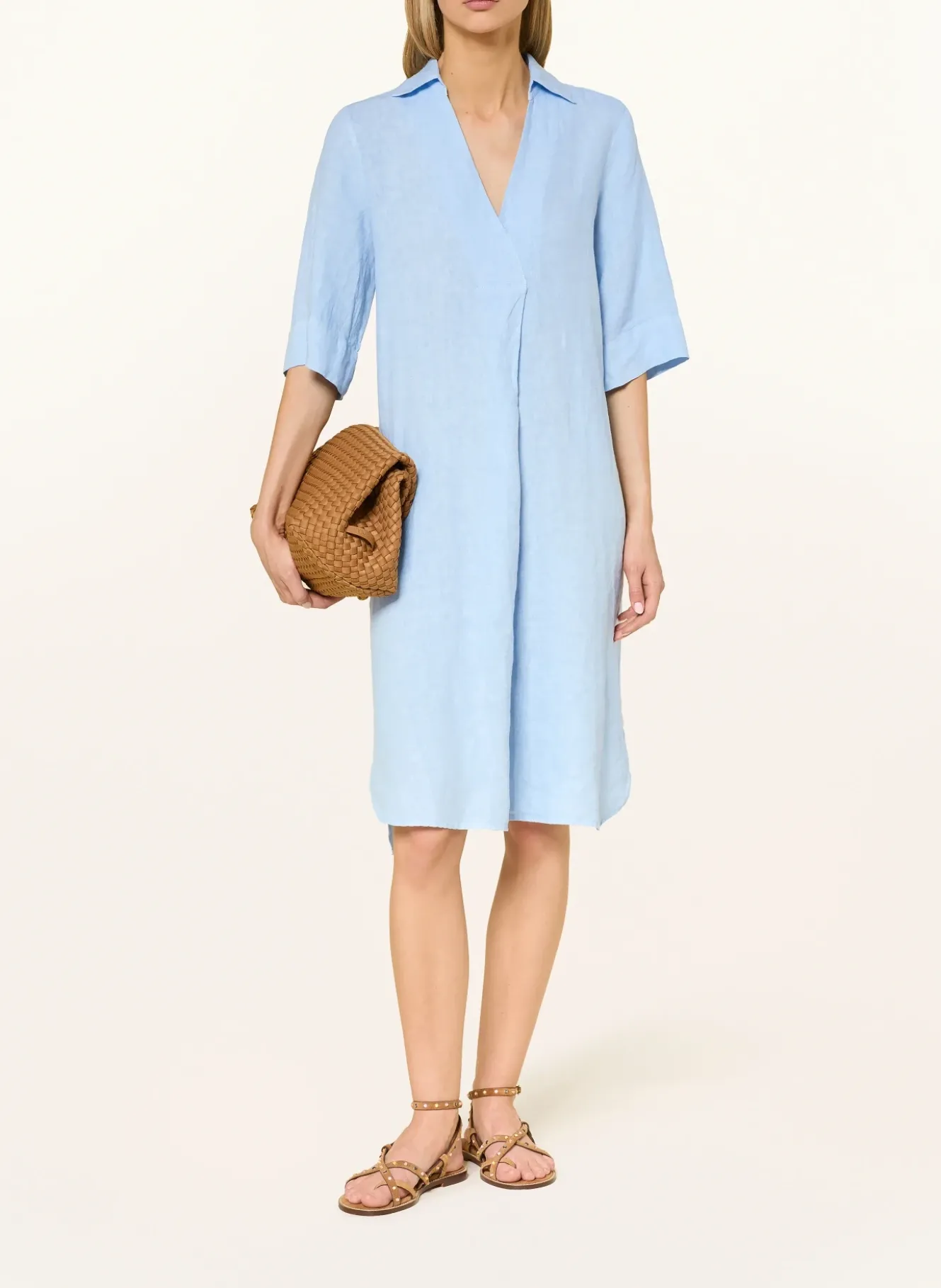 Leinenkleid ALBANO mit 3/4-Arm