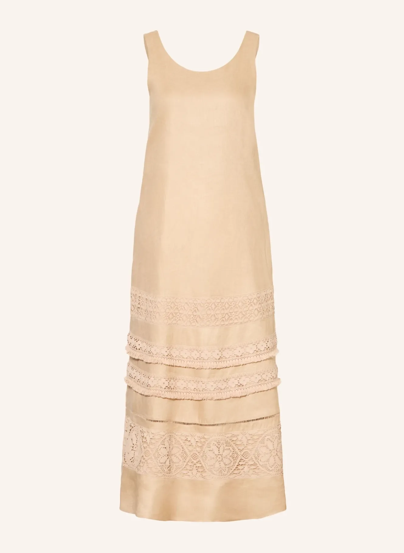 Leinenkleid DOLMEN mit Spitze