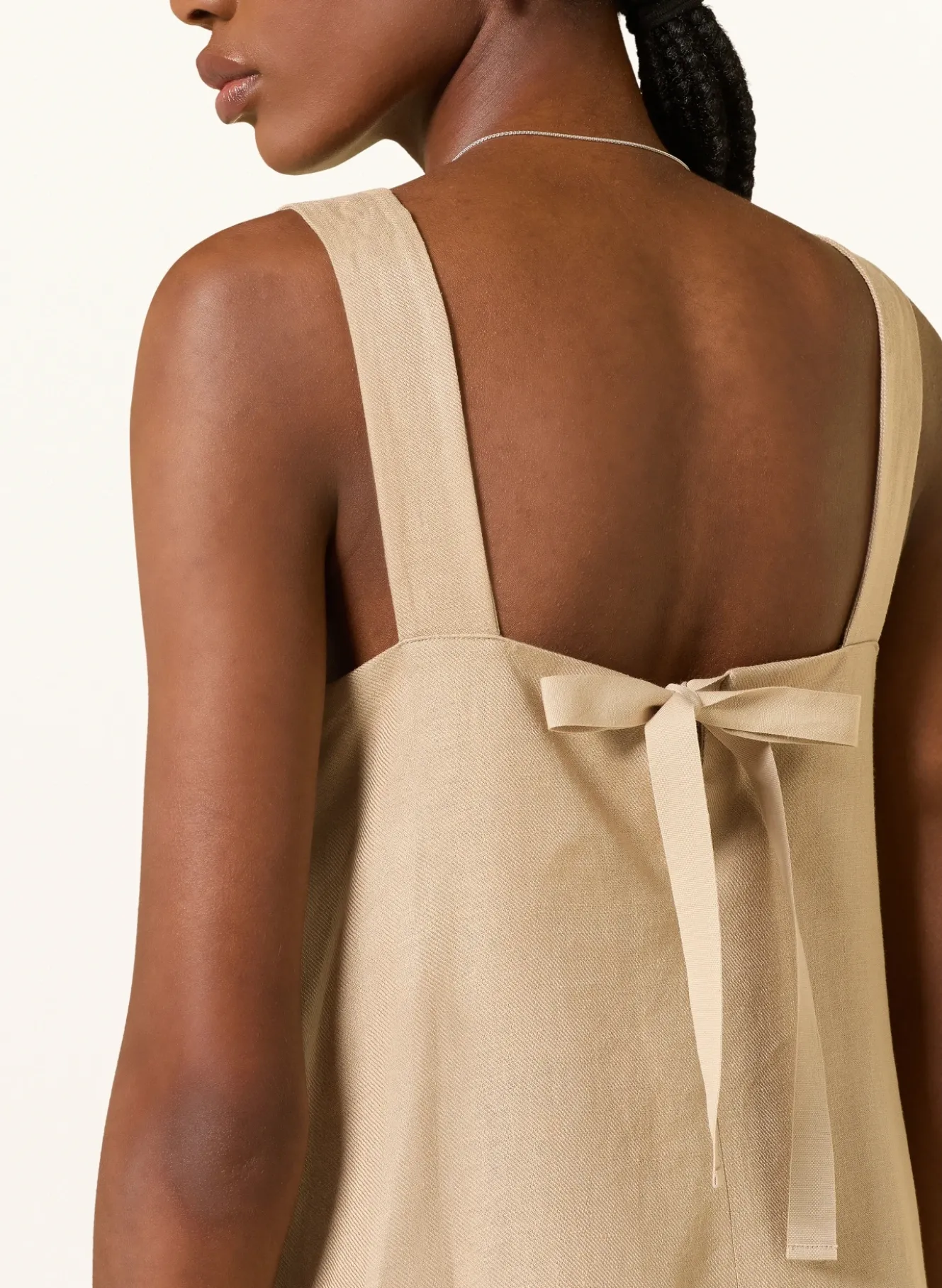Leinenkleid DOLMEN mit Spitze