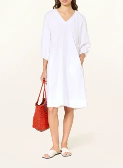 Leinenkleid mit 3/4-Arm